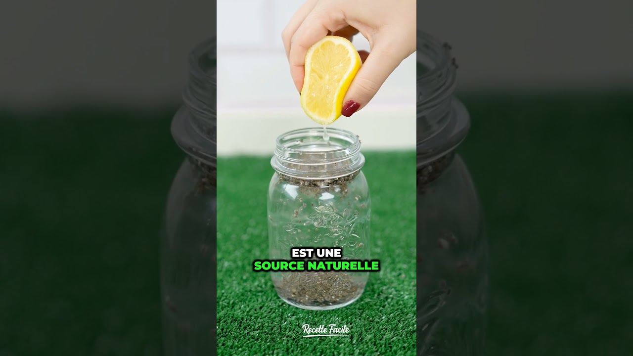 Pourquoi faut-il boire de l’eau au citron et graines de chia ?