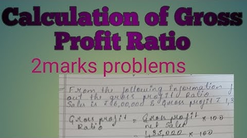 solving Gross profit ratio problems @with me sandy # 1year b.com/ advanced financial accounting
