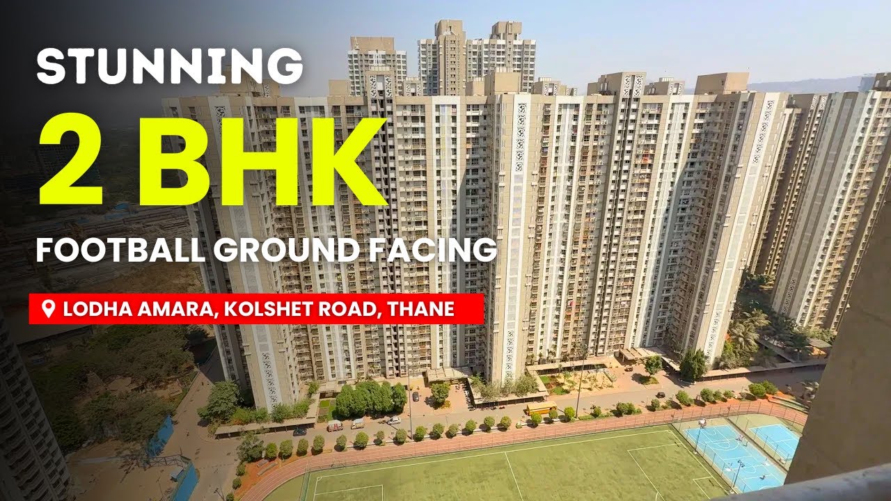 Stunning 2 BHK with Balcony Flat For Sale in Kolshet Road | Football Ground Facing