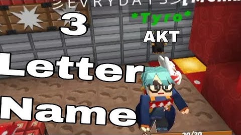 How To Put 3 Letter Name In BlockmanGo(BedWars)
