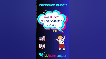 Introduce Myself for Kids - How to Introduce Myself in English -  Short | English For Beginners