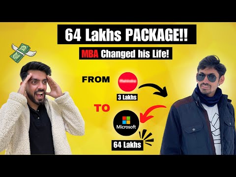 From 3L to 64L 🔥 | How this MBA Student Increased his Salary by 20x 😱 | MBA Talks🎙️