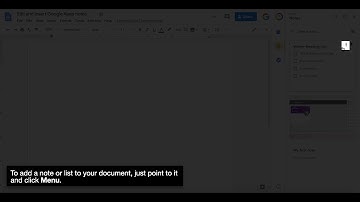 How to edit and insert Google Keep notes in Docs
