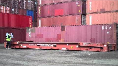 40ft collapsible flat rack shipping container www.bullmanscontainers.co uk