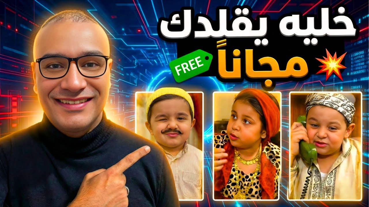 طريقة عمل ترند 2026 فيديو الطفل اللي بيقلدك بالذكاء الاصطناعي شرح Kling AI مجانًا 😲