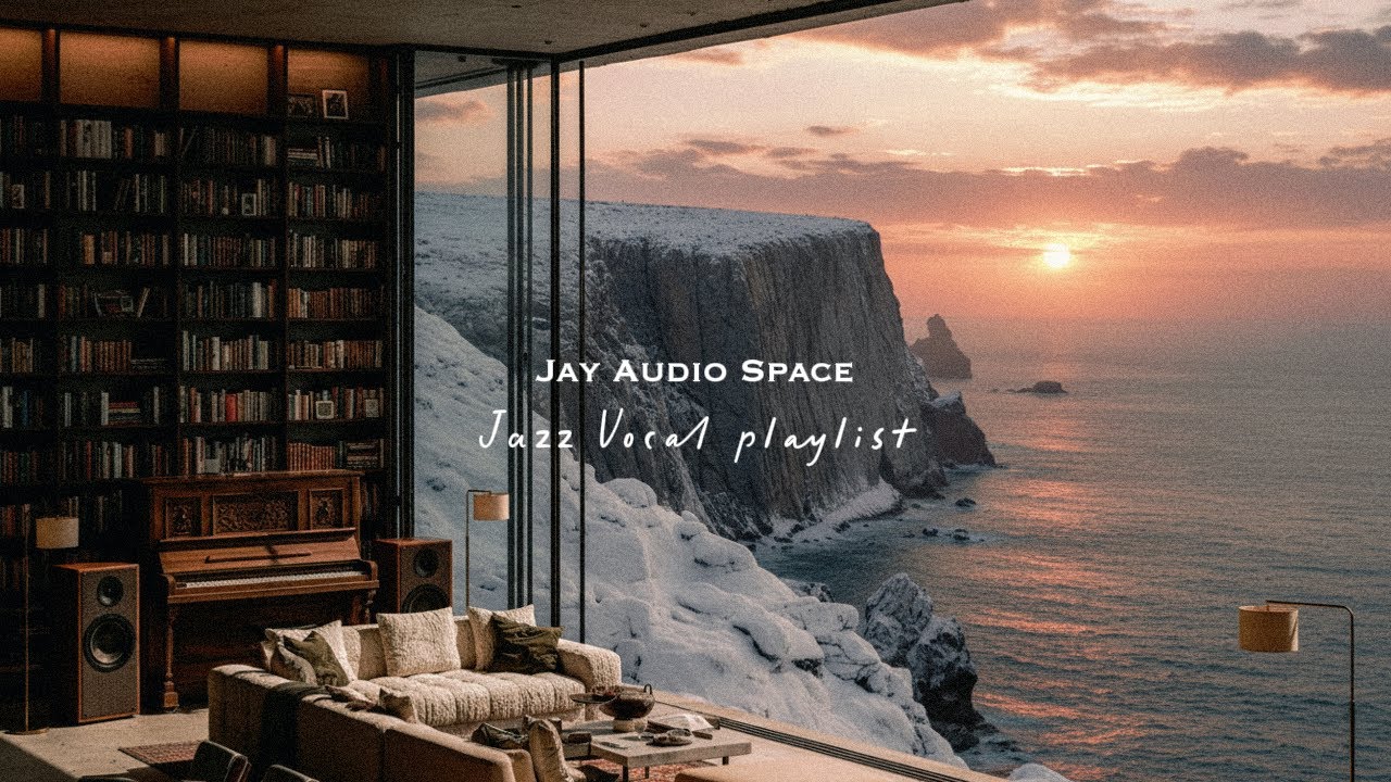 겨울 해안 재즈 라운지, 눈 내리는 바다를 보며 듣는 조용한 빈티지재즈  | winter jazz playlist