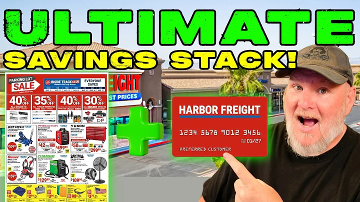 Harbor Freight Credit Card + Parking Lot Sale Stacker!