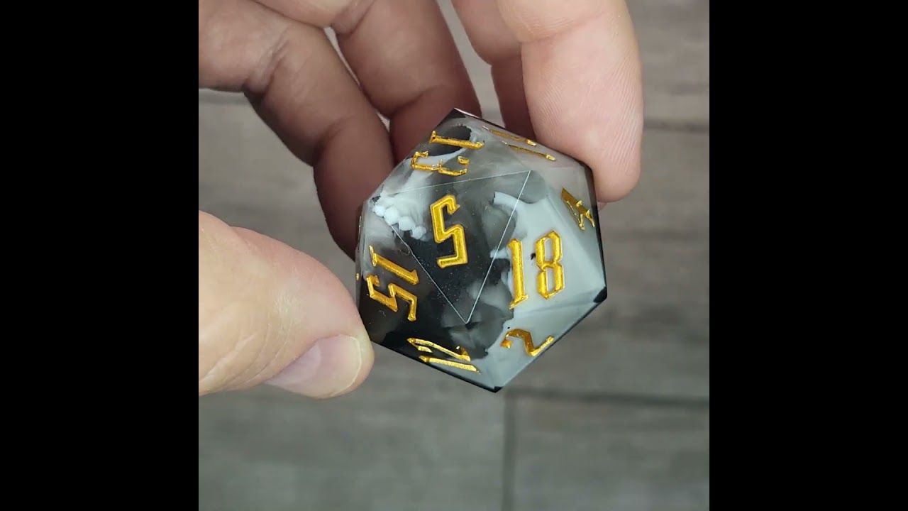 skull dice D20 | Handmade Dice for D&D, RPG & Tabletop Games