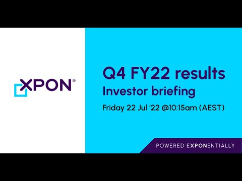 Xpon Q4 FY22 Investor Briefing Webinar