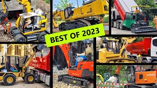 Best of 2023 Bartste RC models RC excavator, trucks and more, bonus fail at the end.