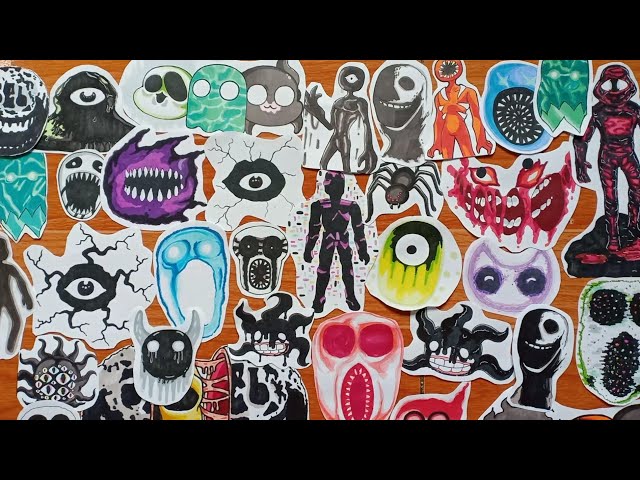 Drawing Doors Entities Part 1! Seek and Eyes! (All drawings made