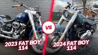 2024 Harley Davidson Fat Boy 114 Vs 2023 Harley Davidson Fat Boy 114
