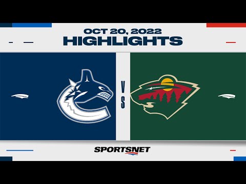 NHL Highlights | Canucks vs. Wild - October 20, 2022