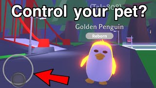 How to CONTROL your pet in ADOPT ME! (How to become invisible)