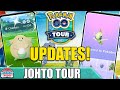 ADDED IN! *JOHTO TOUR* UPDATES - DAY 2 - SHINY CHANSEY & KANTO EVOLVES ADDED! | Pokémon GO