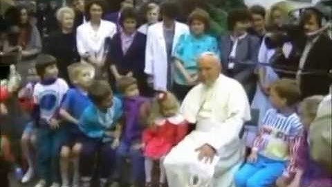Saint John Paul II and children - Jesus Christ, You Are My Life