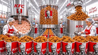 CÓMO se FABRICA el POLLO de KFC 🍗 | MEGAFÁBRICA INDUSTRIAL 🏭