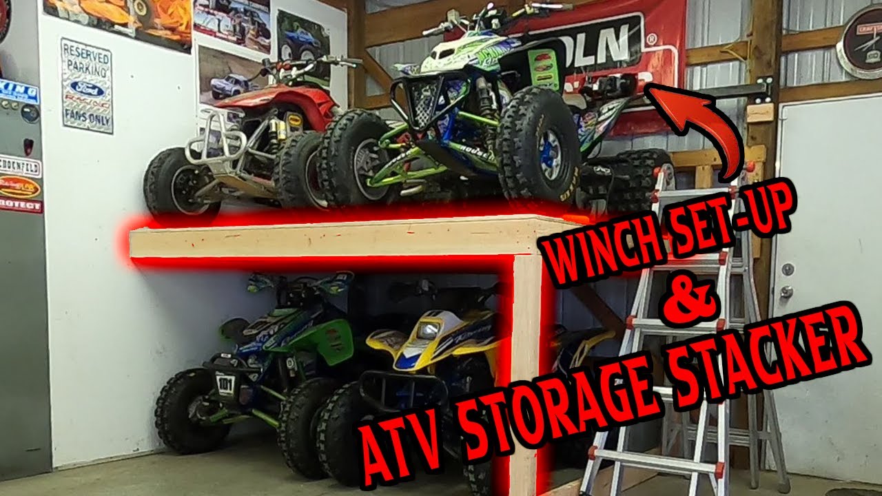 Diy Atv Storage Stacker + Winch Set-Up Option (Save Tons Of Money!)