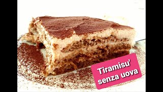 TIRAMISÙ CON PANNA E MASCARPONE senza uova  Ricetta facile e veloce