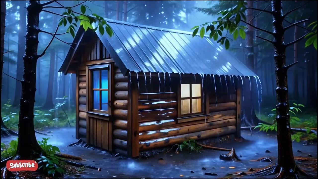 Drifting Away with Heavy Rain at Night 🌙🌧 | Insomnia Relief Ambience