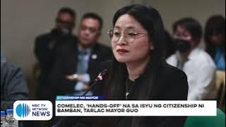 Comelec, ‘hands-off’ na sa isyu ng citizenship ni Bamban, Tarlac Mayor Guo