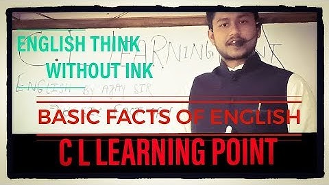 !!BASIC FACTS OF ENGLISH .!! LEARN THINK WITHOUT INK