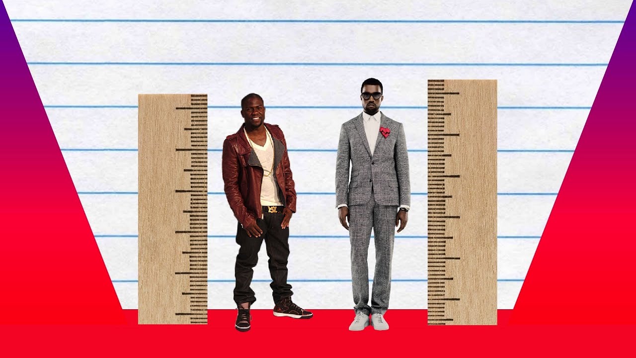 How Much Taller Kevin Hart Vs Kanye West Youtube how much taller kevin hart vs kanye west