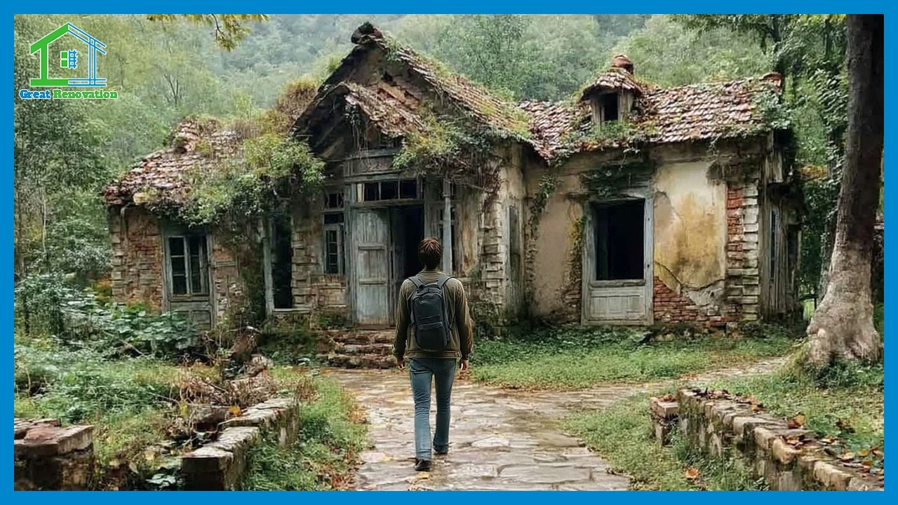 Юный гений унаследовал заброшенный дом, отремонтировал его и превратил в прекрасное жилище.