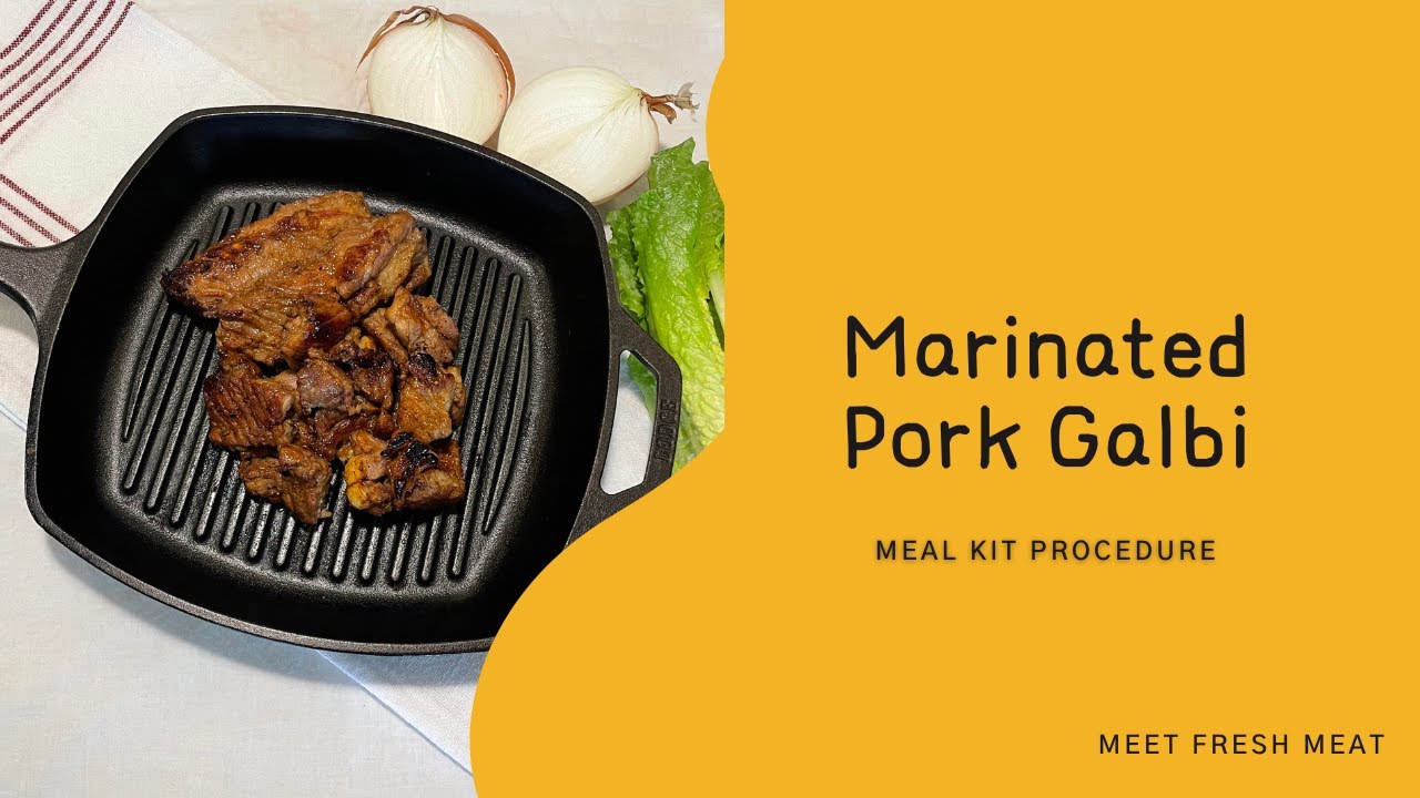 (How to cook) Marinated Pork Galbi 돼지갈비 YouTube