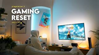 the start of my playstation 2 era ☁️🎮 | chill gaming vlog