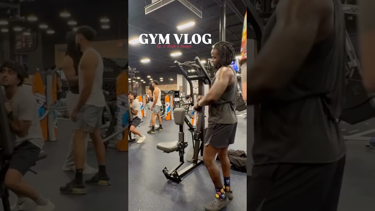 Gym vlog episode 1: Back and biceps. #backday #gymvlog #vlogging #gymlife