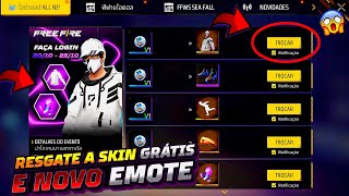 AMANHÃ?? NOVO EVENTO, RESGATE A NOVA SKIN, 2° EMOTE GRÁTIS, DUNK MASTER E CUBO MÁGICO? - FREE FIRE