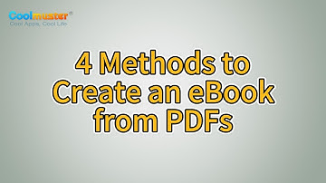 How to Create an eBook from PDFs in 4 Different Methods