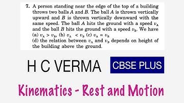 H C VERMA PHYSICS CHAPTER 3 Objective 1 | Question no 7