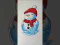 how to draw snowman #snowmandrawing #easydrawing #art #christmas #drawing #drawingtutorial #ytviral