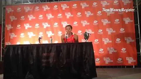 Candace Parker reacts after WNBA All-Star Game