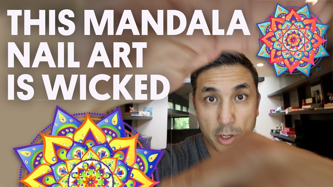 color gels lacquers 1.5 oz 08na THIS MANDALA NAIL ART IS WICKED (HAND PAINTED NAIL ART) - VLOG 32