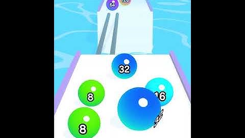 BALL RUN 2048 Game All levels Mobile Gameplay Walkthrough Update Level O40   Rainbow Balls
