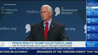 Pence blasts Trump's attempts to overturn 2020 election