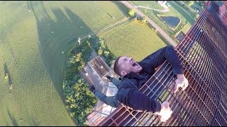 HANGING FROM 300FT CELL TOWER!
