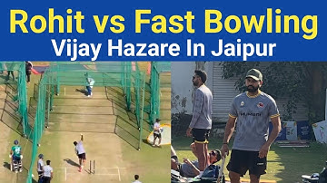 Rohit Sharma vs Fast Bowling Practice In Jaipur | Rohit Practice Session For Vijay Hazare Trophy