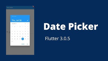 Flutter Tutorial - Date Picker in Flutter