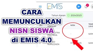 Cara memunculkan NISN siswa yang kosong atau tidak muncul di emis 4.0