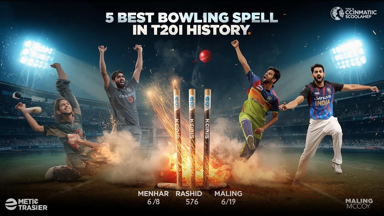 Top 5 Best Bowling Spell in T20 International Cricket  |  When Bowlers Destroyed Entire Lineups