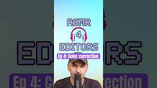 How to Color Correct Your Videos in Descript | ASMR for Editors Ep. 4 #shorts #asmr #asmrsounds