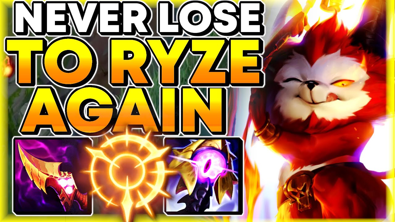 When RYZE picked into Teemo main (Teemo vs Ryze top build) 