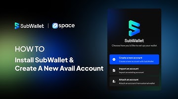 How to install SubWallet Browser Extension and create account on Avail