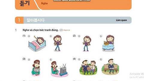 TIẾNG HÀN SƠ CẤP 1 BÀI 3 _  LUỴÊN NGHE CÓ ĐÁP ÁN