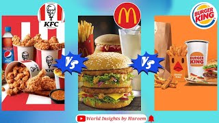 Fast Food Showdown : McDonald's vs  KFC vs Burger King