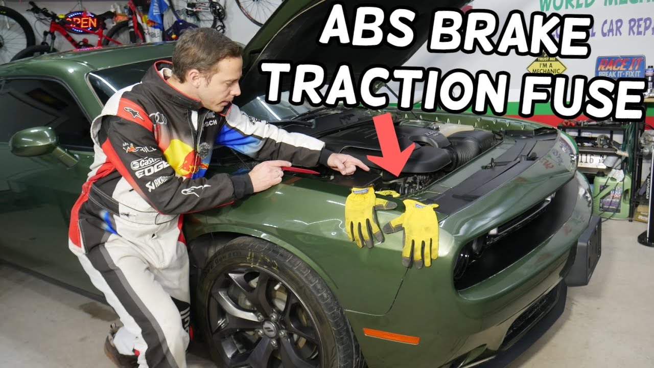DODGE CHALLENGER ABS BRAKE FUSE, TRACTION CONTROL FUSE LOCATION